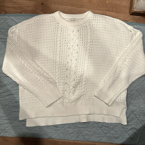 ON-34TH SWEATHER WOMENS
WHITE 3X 60%COTTON